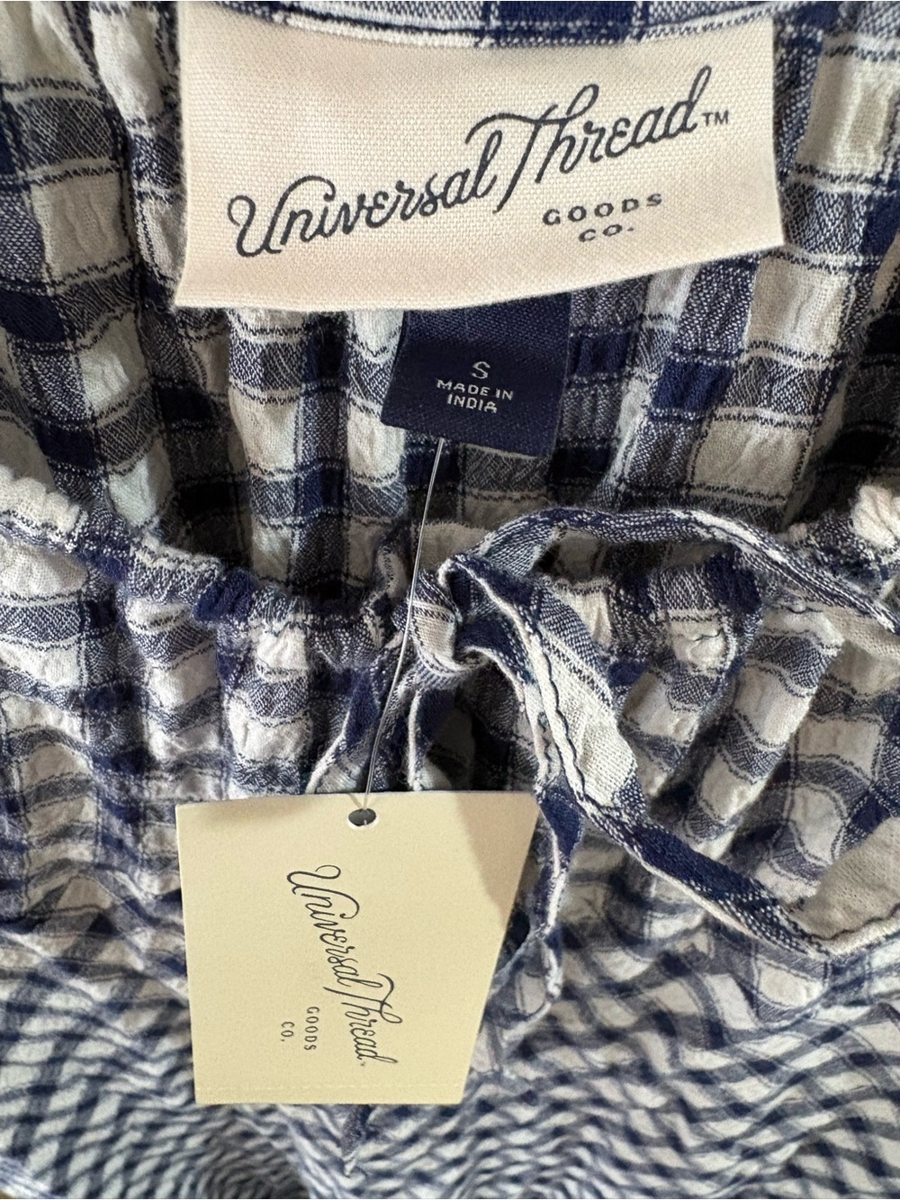 BNWT✨Universal Thread Puff Short Sleeve Gingham Dress - Picture 6 of 7